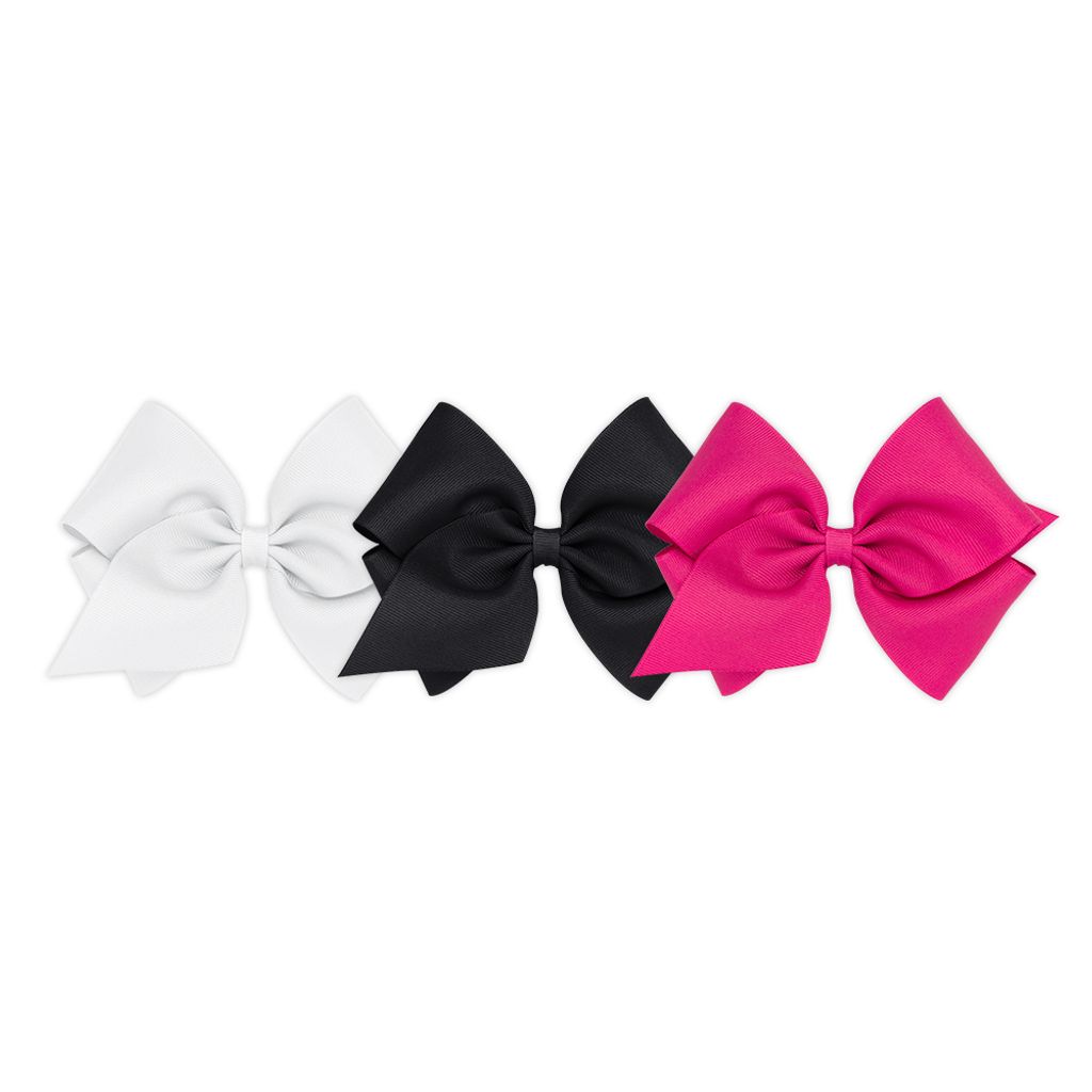 BUY MORE AND SAVE! 3 King Classic Grosgrain Girls Hair Bows

