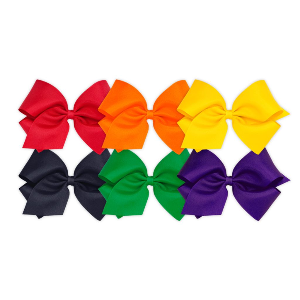 BUY MORE AND SAVE! 6 King Classic Grosgrain Girls Hair Bows