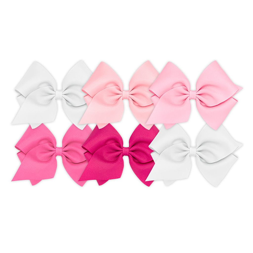 BUY MORE AND SAVE! 6 Mini King Classic Grosgrain Girls Hair Bows