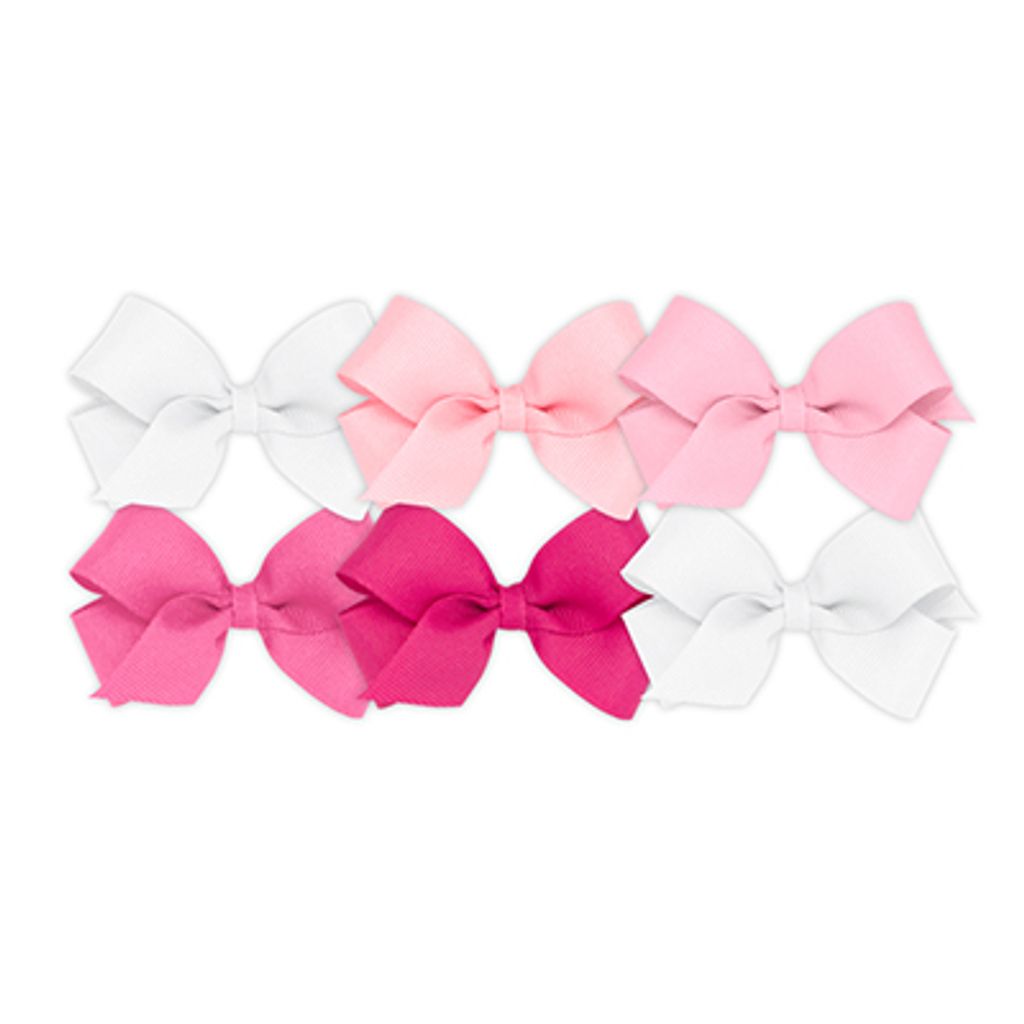 BUY MORE AND SAVE! 6 Mini Classic Grosgrain Girls Hair Bows
