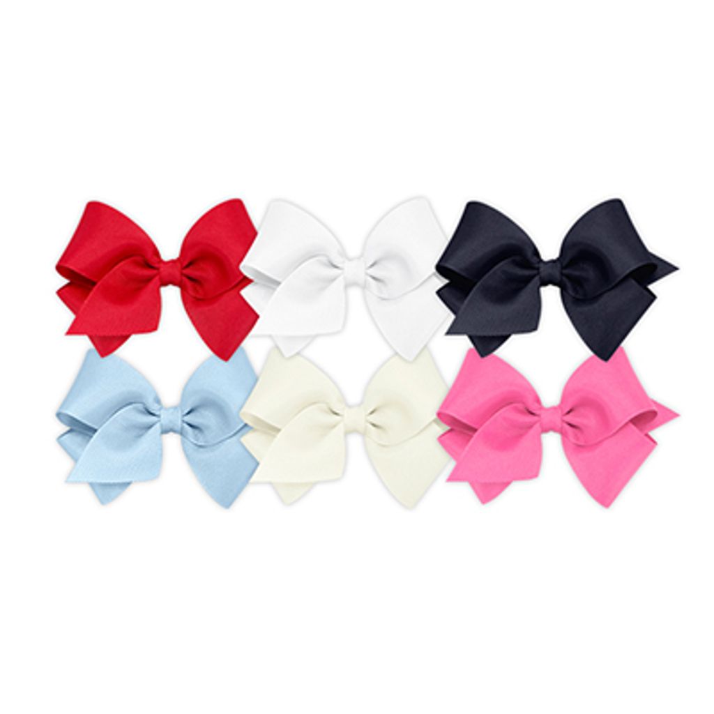 BUY MORE AND SAVE! 6 Small Classic Grosgrain Girls Hair Bows