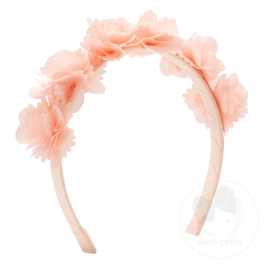 Chiffon Flower Girls Headband - SIDESHOW ROSE