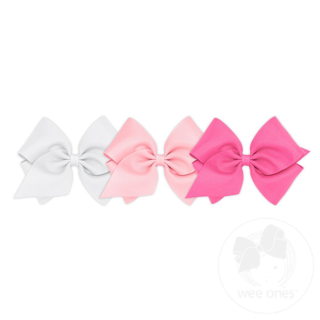 BUY MORE AND SAVE! 3 King Classic Grosgrain Girls Hair Bows
