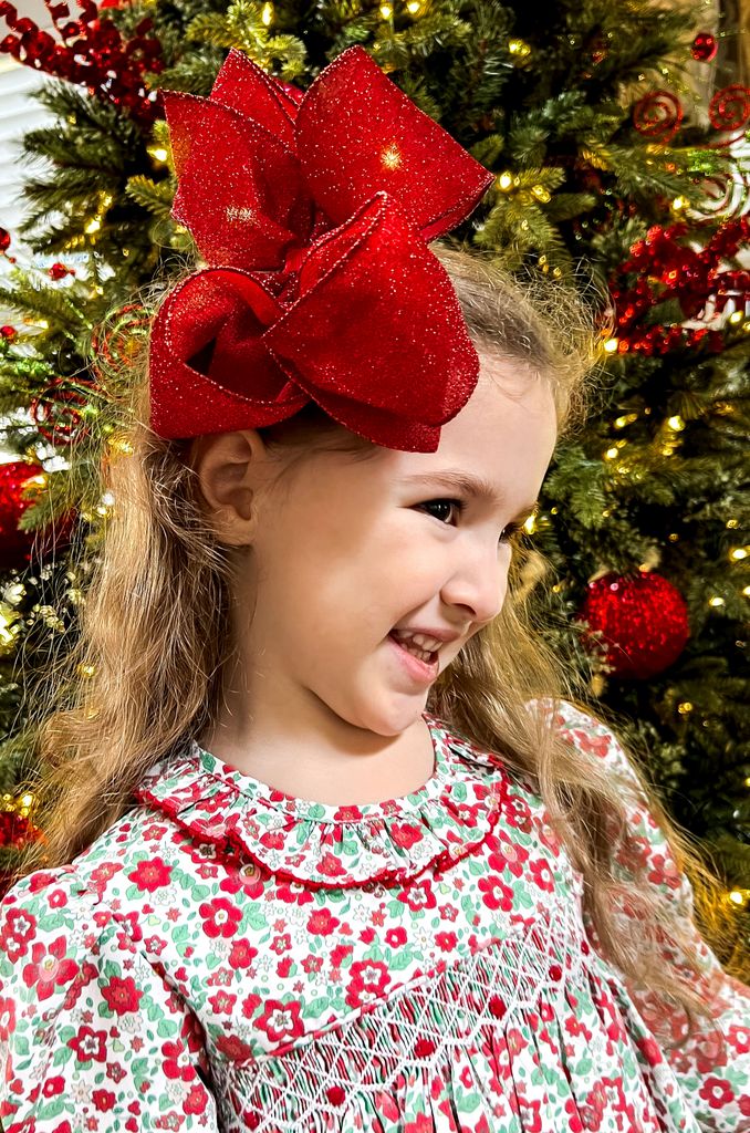 King Glimmer Sparkle Girls Hair Bows