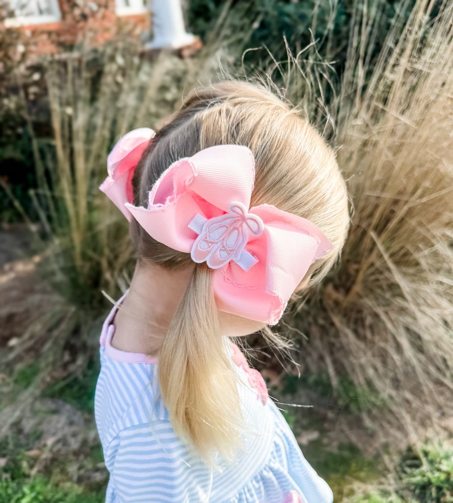 Felt Ballet Slippers Hair Clip