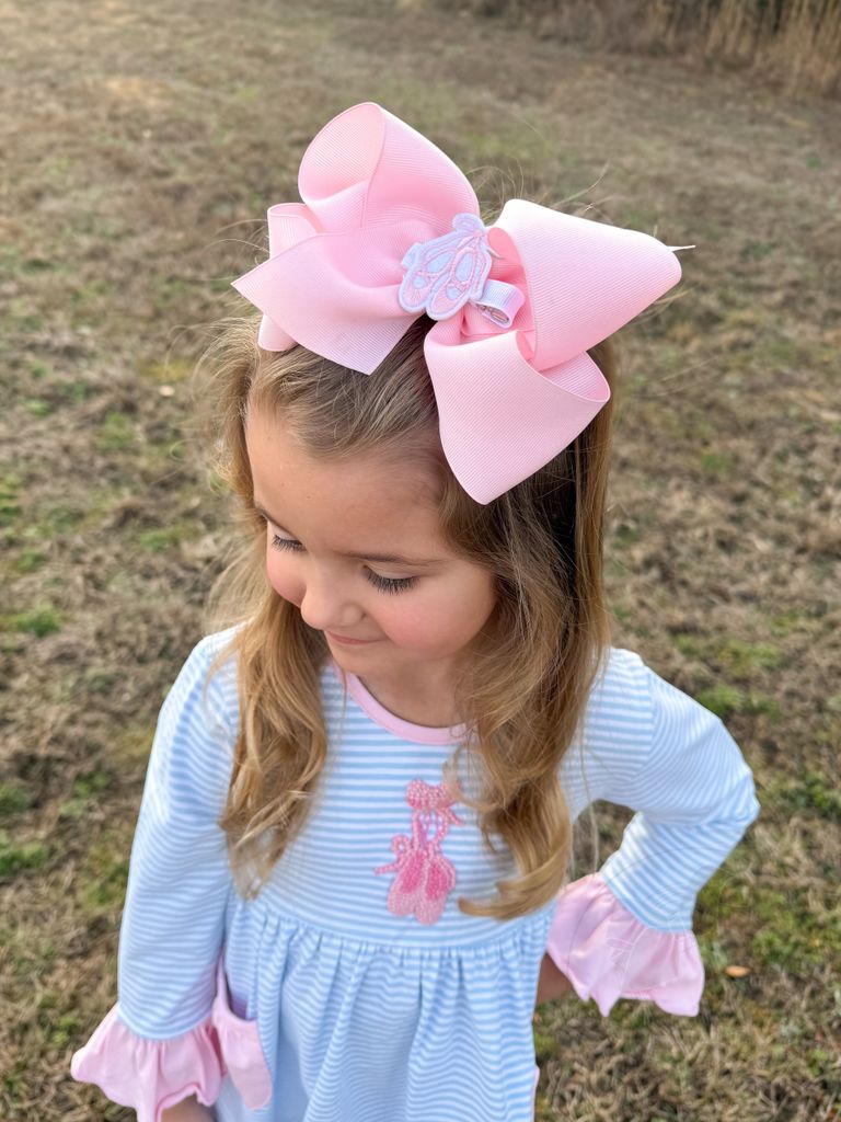 Felt Ballet Slippers Hair Clip