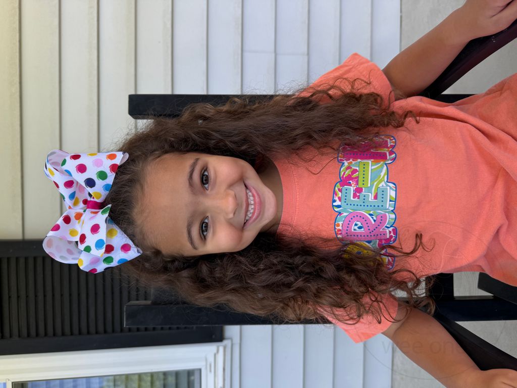 Medium Back to School Print Grosgrain Hair Bow