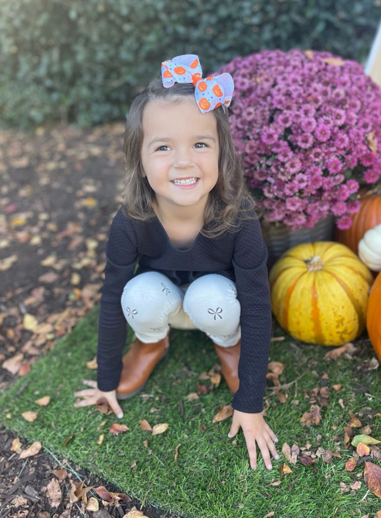 Medium Halloween Print Grosgrain Hair Bow