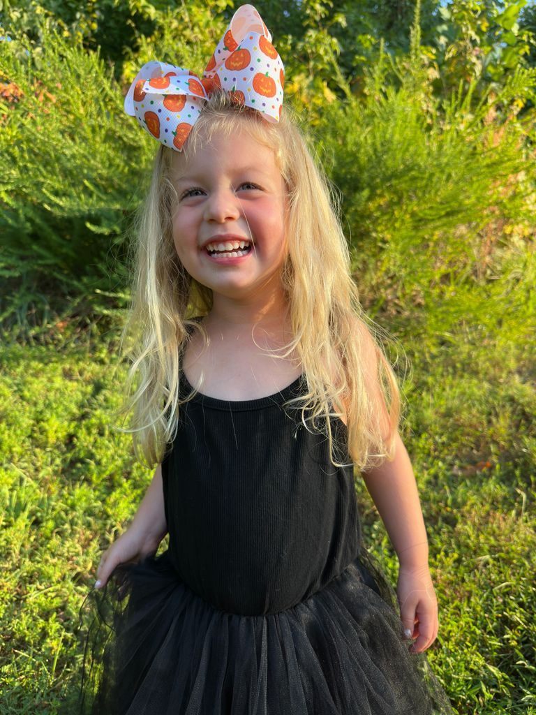 King Halloween Print Grosgrain Hair Bow