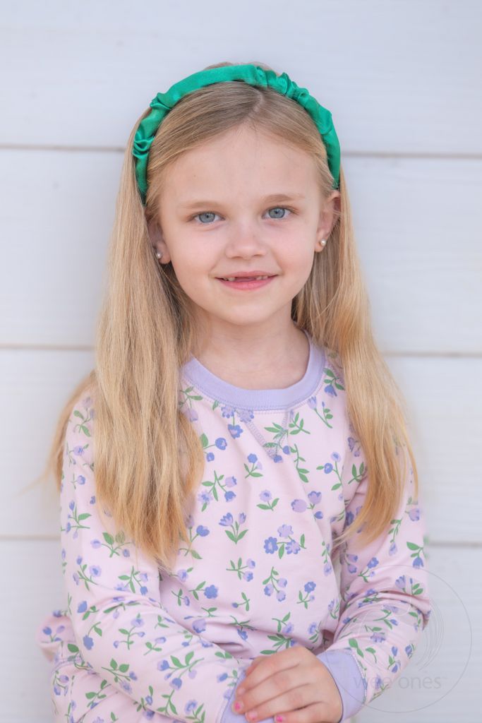 Crepe Satin Ruffled Headband