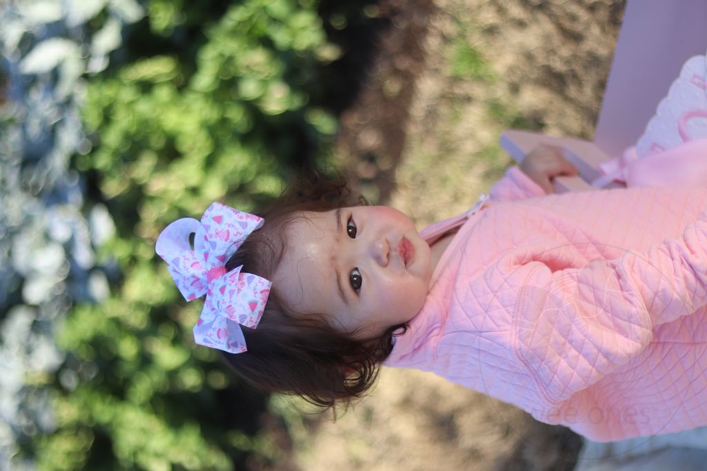 Medium Birthday Hat Print Grosgrain Hair Bow