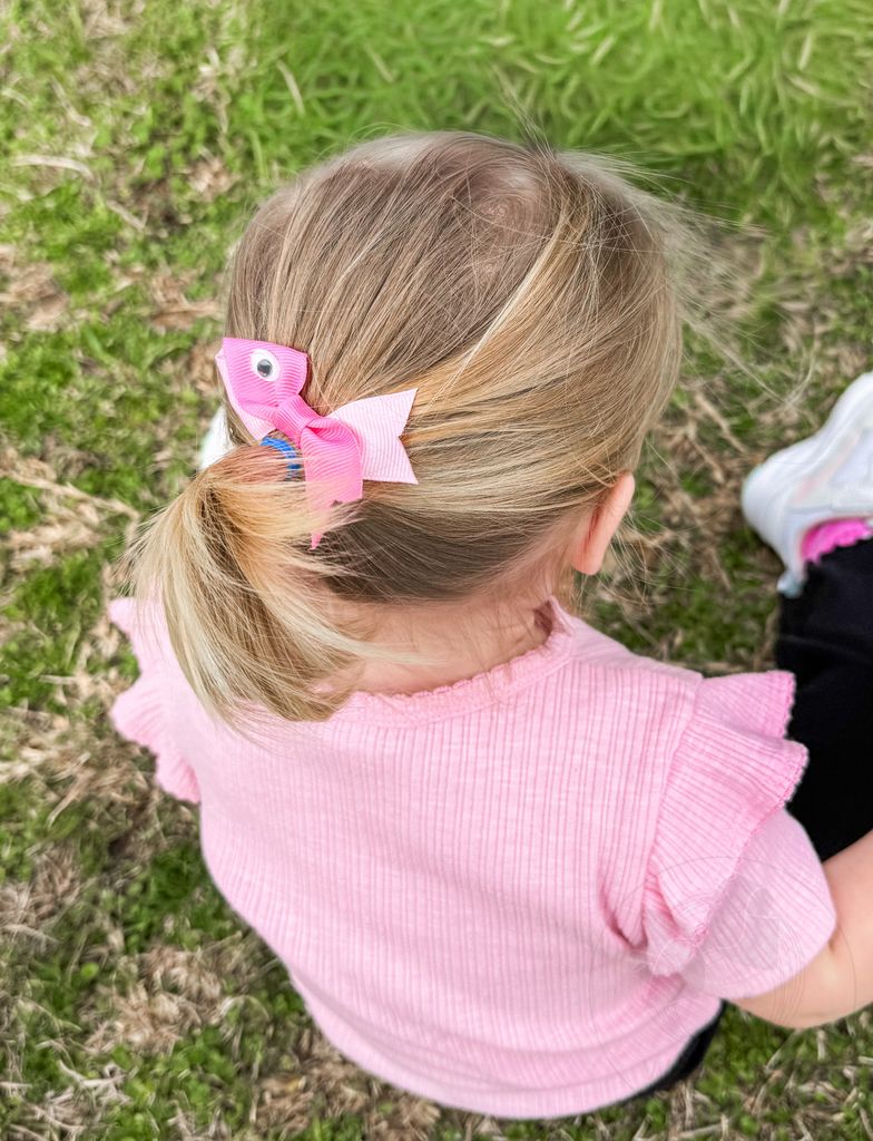 Two-Tone Grosgrain Fish Hair Clip