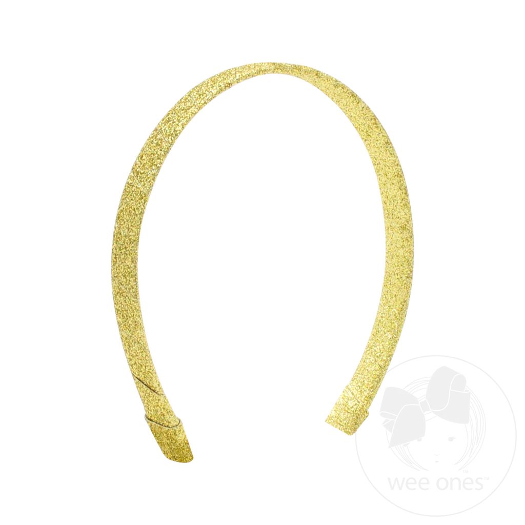 Glitter Vinyl Wrapped Headband - GOLD