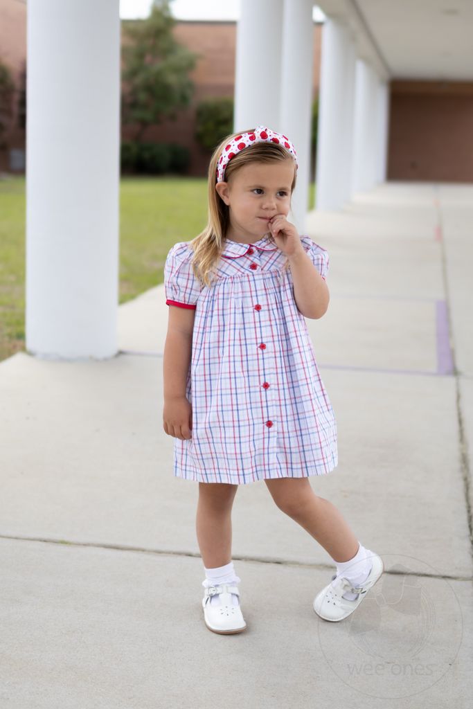 Back to School Apple Print Knot Headband