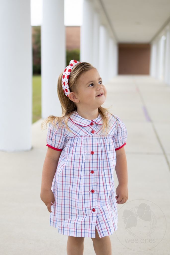 Back to School Apple Print Knot Headband