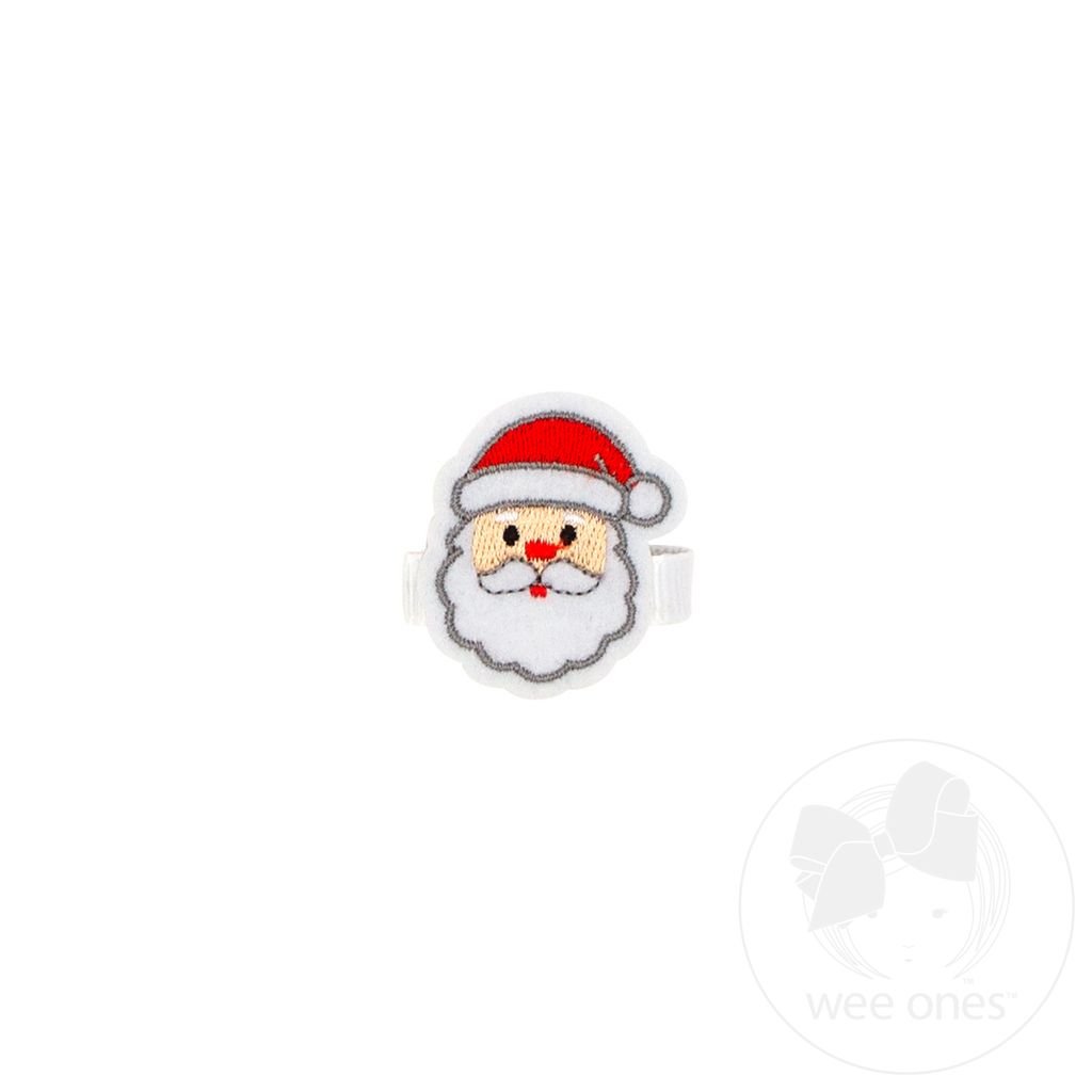 Felt Embroidered Santa Hair Clip - SANTA