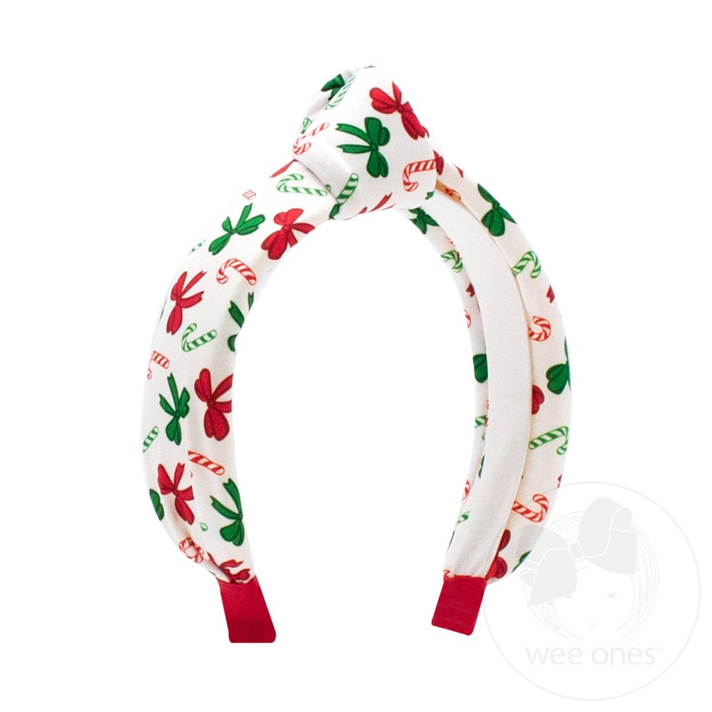Candy Cane Christmas Knot Headband - CANDY CANE