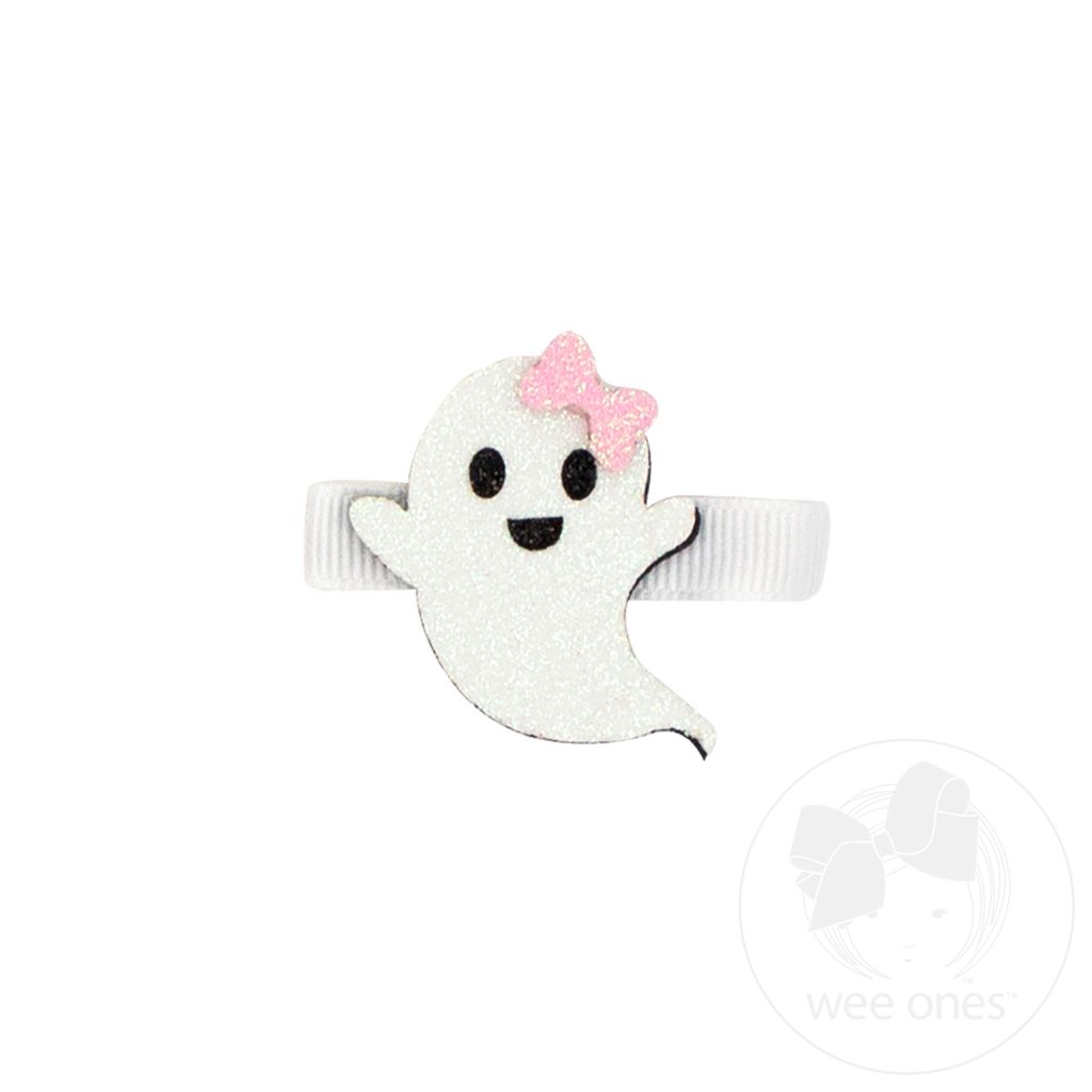 Halloween Glitter Ghost Hair Clip - GHOST