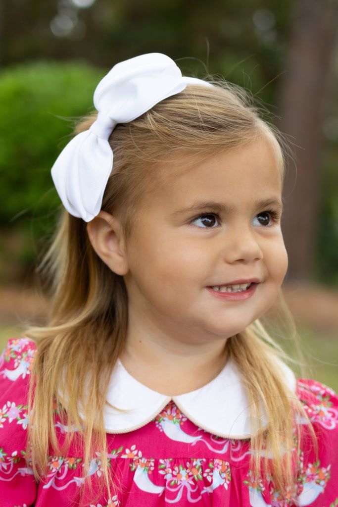 Mini King Pleated Grosgrain Hair Bow Headband