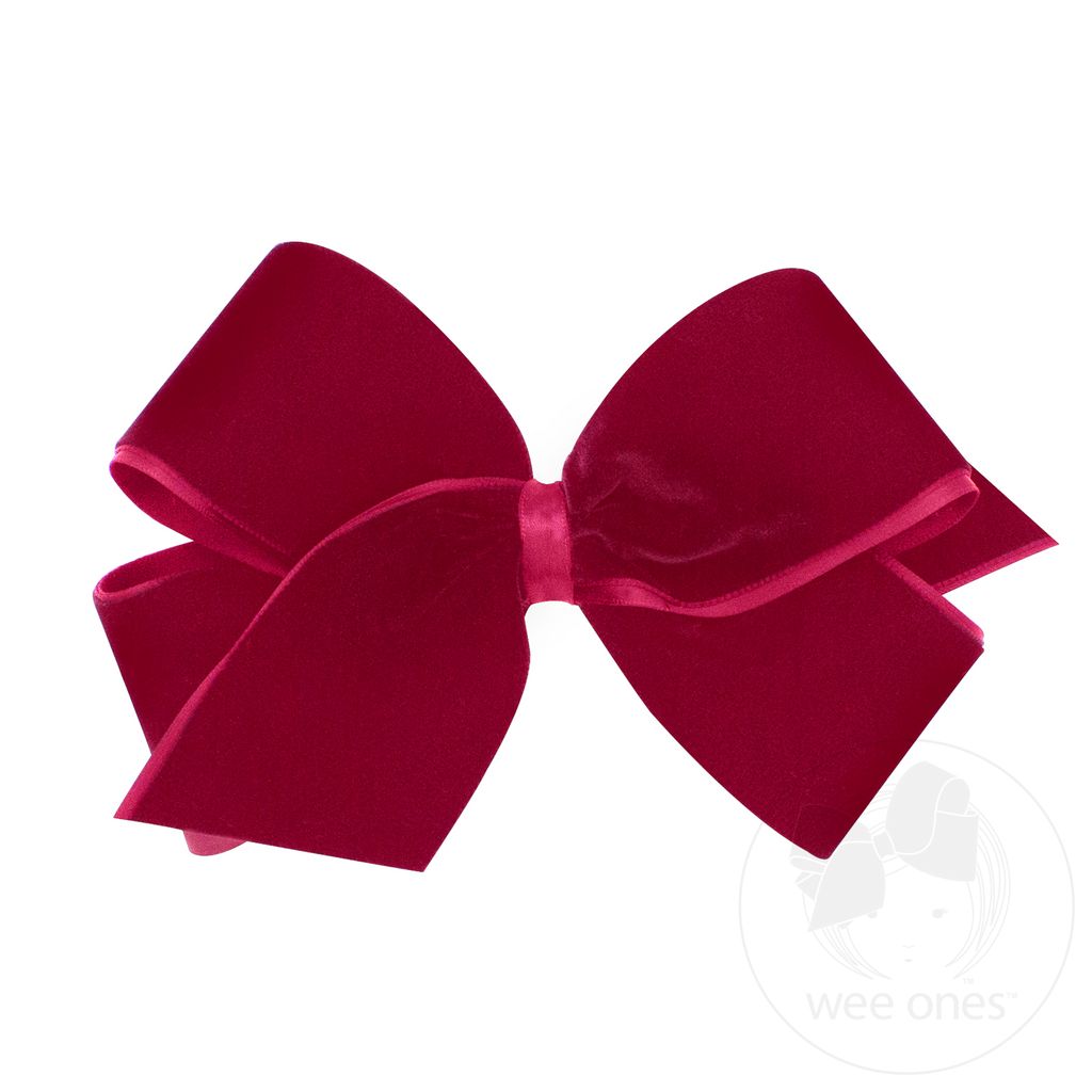 King Classic Velvet Bow - CARDINAL