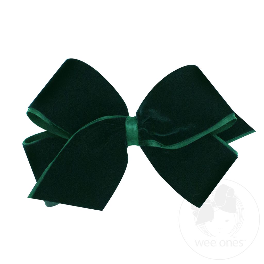 King Classic Velvet Bow - FOREST GREEN