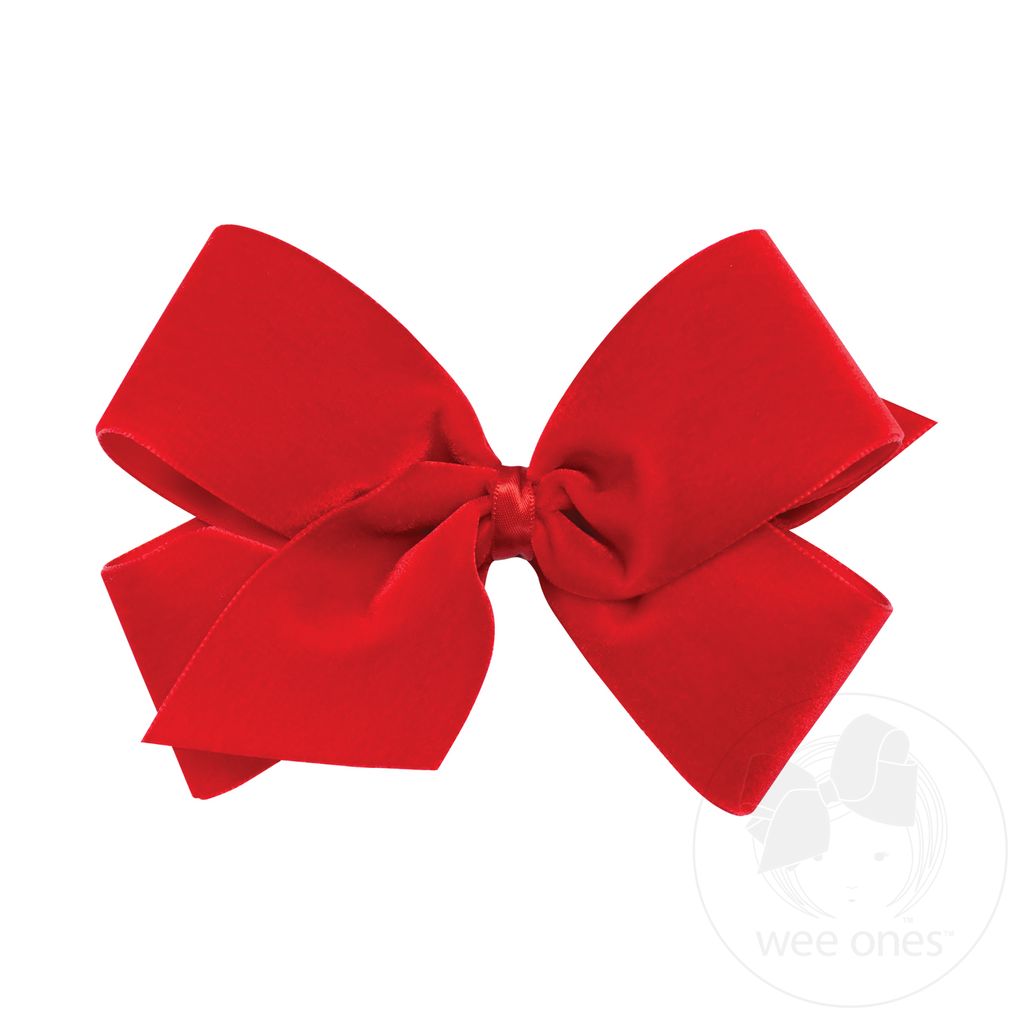 King Classic Velvet Bow - RED