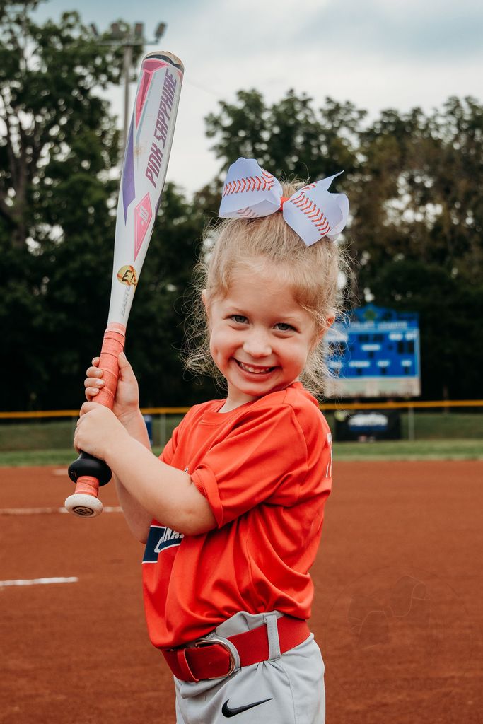 King Grosgrain Baseball Print Hair Bow