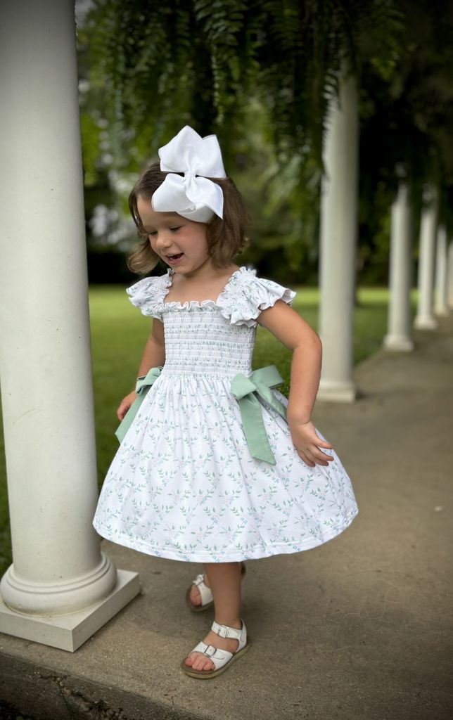 King Organza and Grosgrain Overlay Hair Bow