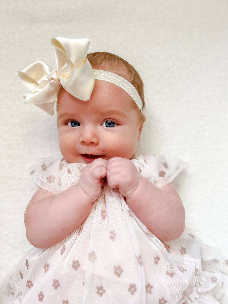 Add-A-Bow Elastic Girls Baby Bands - Two Pack