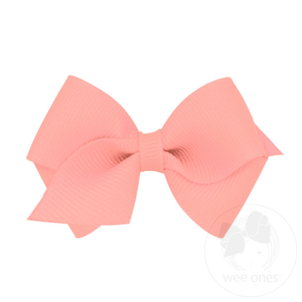 Wee Classic Grosgrain Girls Hair Bow - SEASHELL