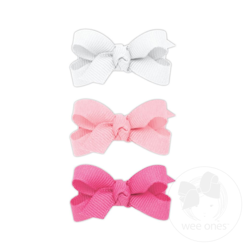 NEW MULTIPACK! Baby Grosgrain Bows Knot Wrap - WHT, LPK, HPK
