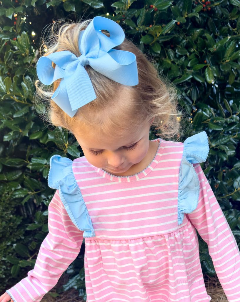 Large Classic Grosgrain Hair Bow (Plain Wrap)