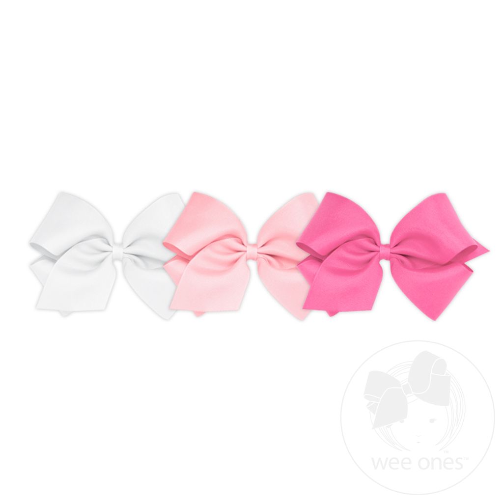 BUY MORE AND SAVE! 3 King Classic Grosgrain Girls Hair BowS	