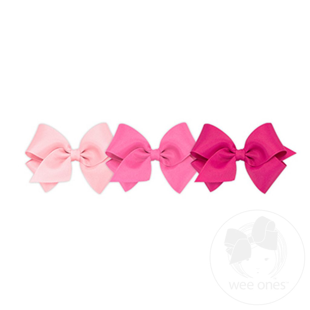 BUY MORE AND SAVE! 3 Small Classic Grosgrain Bows