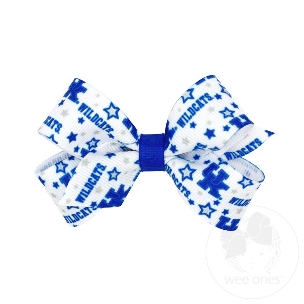 Mini Kentucky Logo Print Hair Bow - KENTUCKY