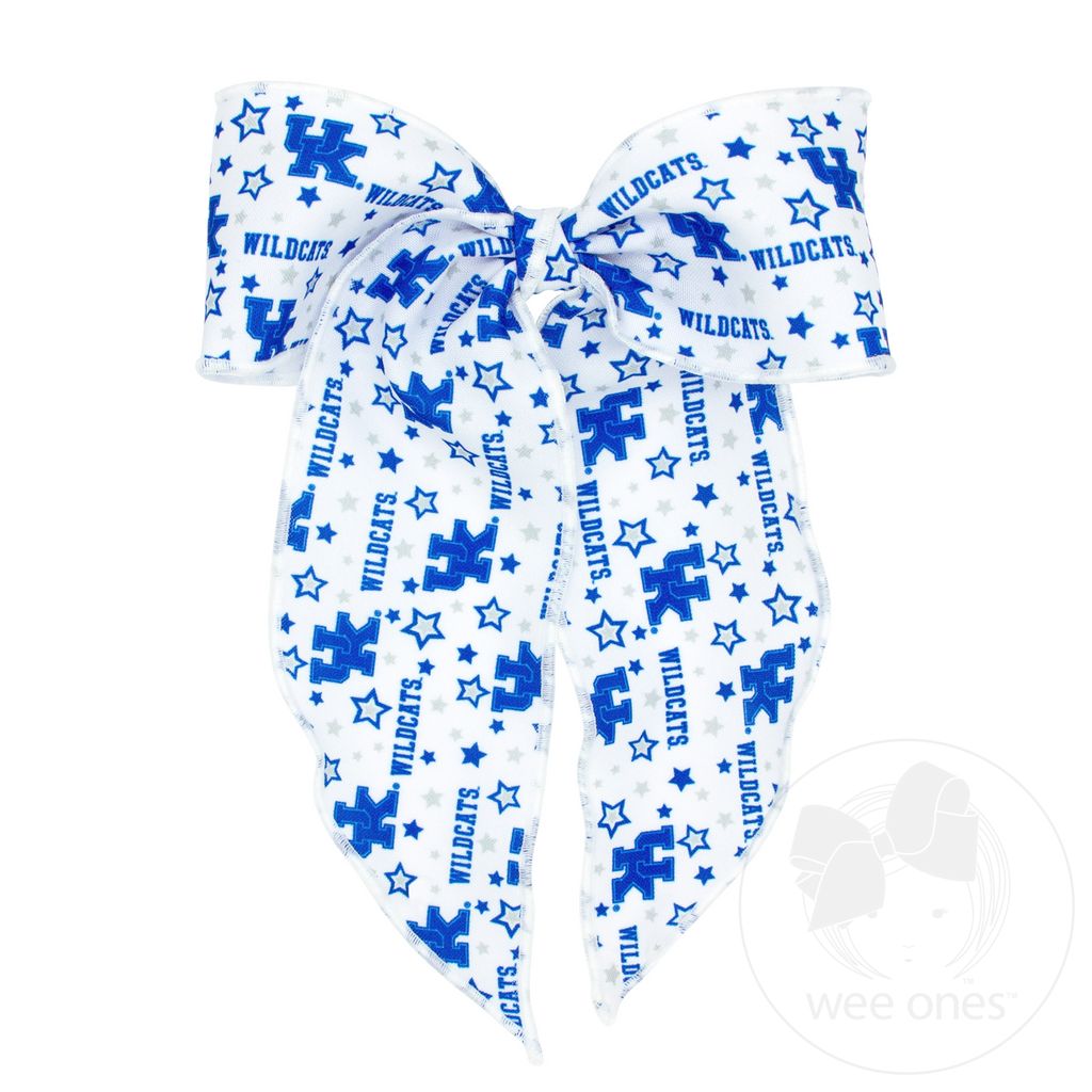 King Kentucky Logo Print Whimsy Tail Hair Bow - KENTUCKY