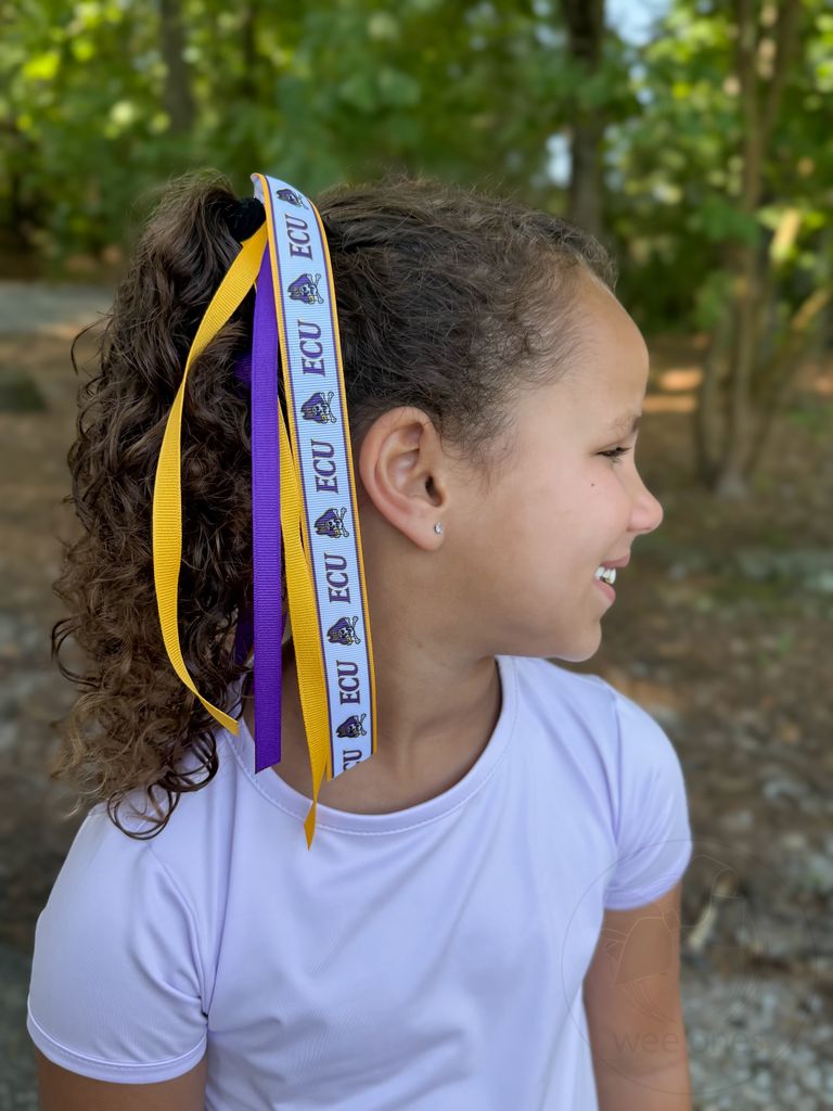Collegiate Signature Logo Print Streamer Pony