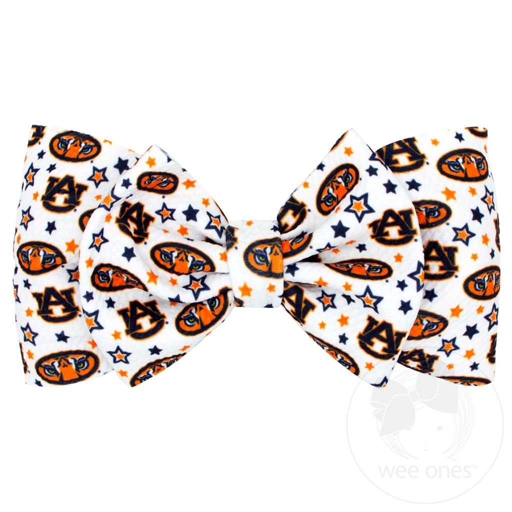 Soft Textured Logo Print Auburn Baby Band - AUBURN