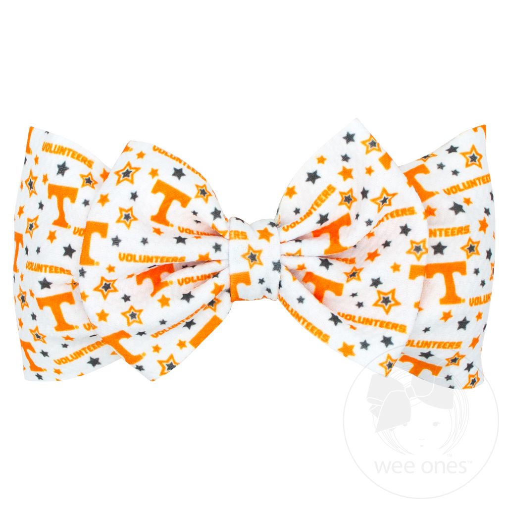 Soft Textured Logo Print Tennessee Baby Band - UNIVERSITY OF TENNESSEE
