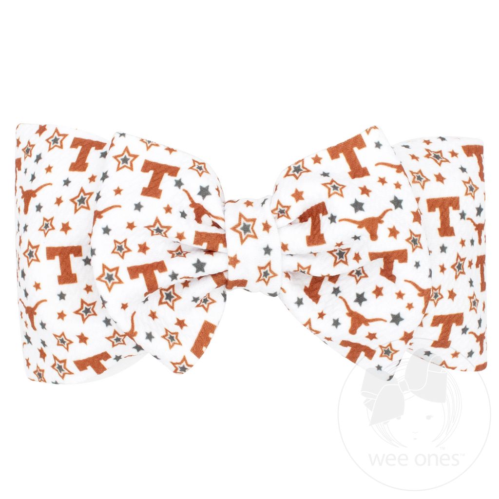Soft Textured Logo Print University of Texas Baby Band - UNIVERSITY OF TEXAS