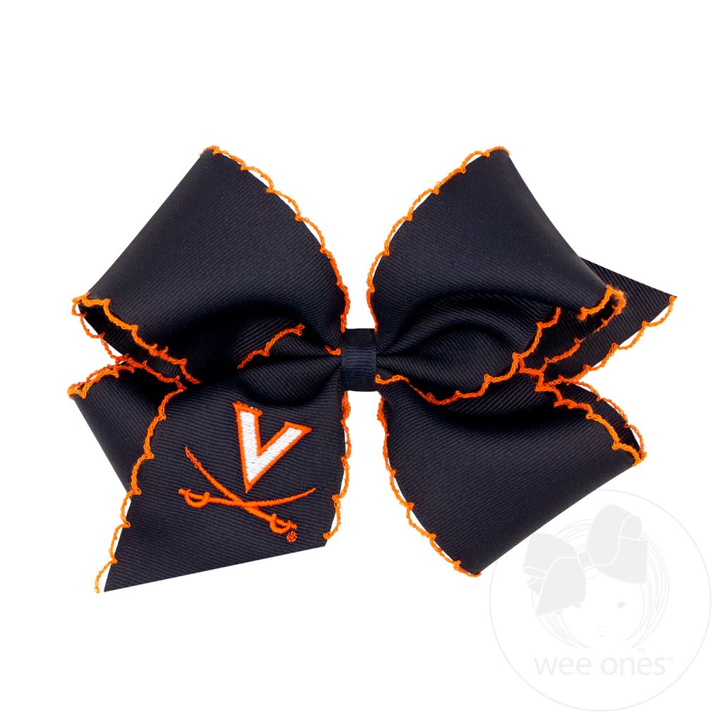 King Virginia Moonstitch Embroidered Hair Bow - VIRGINIA