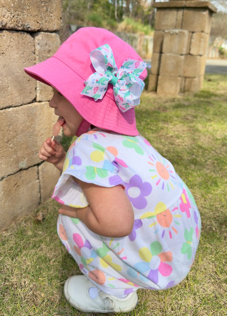 Medium Beach-themed Turtle Print Grosgrain Hair Bow

