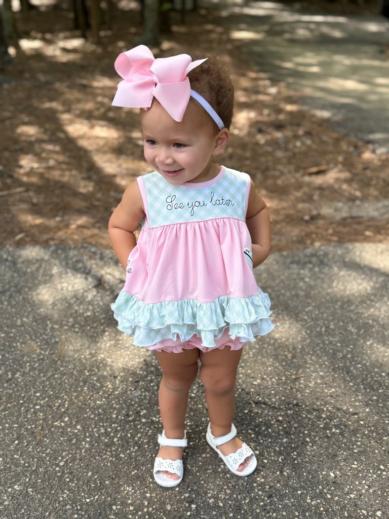Two Pack Narrow Stretch Add-A-Bow Baby Girl Headbands