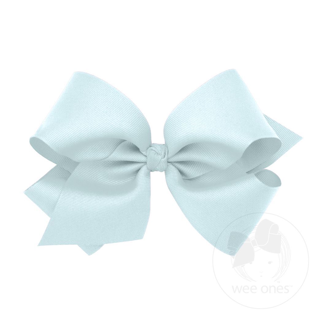 King Classic Grosgrain Hair Bow (Knot Wrap) - BLUE VAPOR