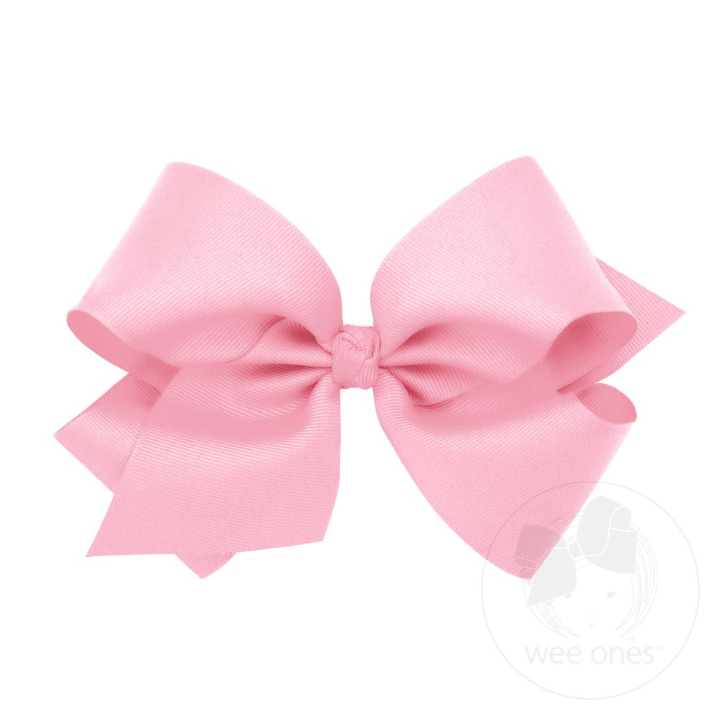 King Classic Grosgrain Hair Bow (Knot Wrap) - PEARL