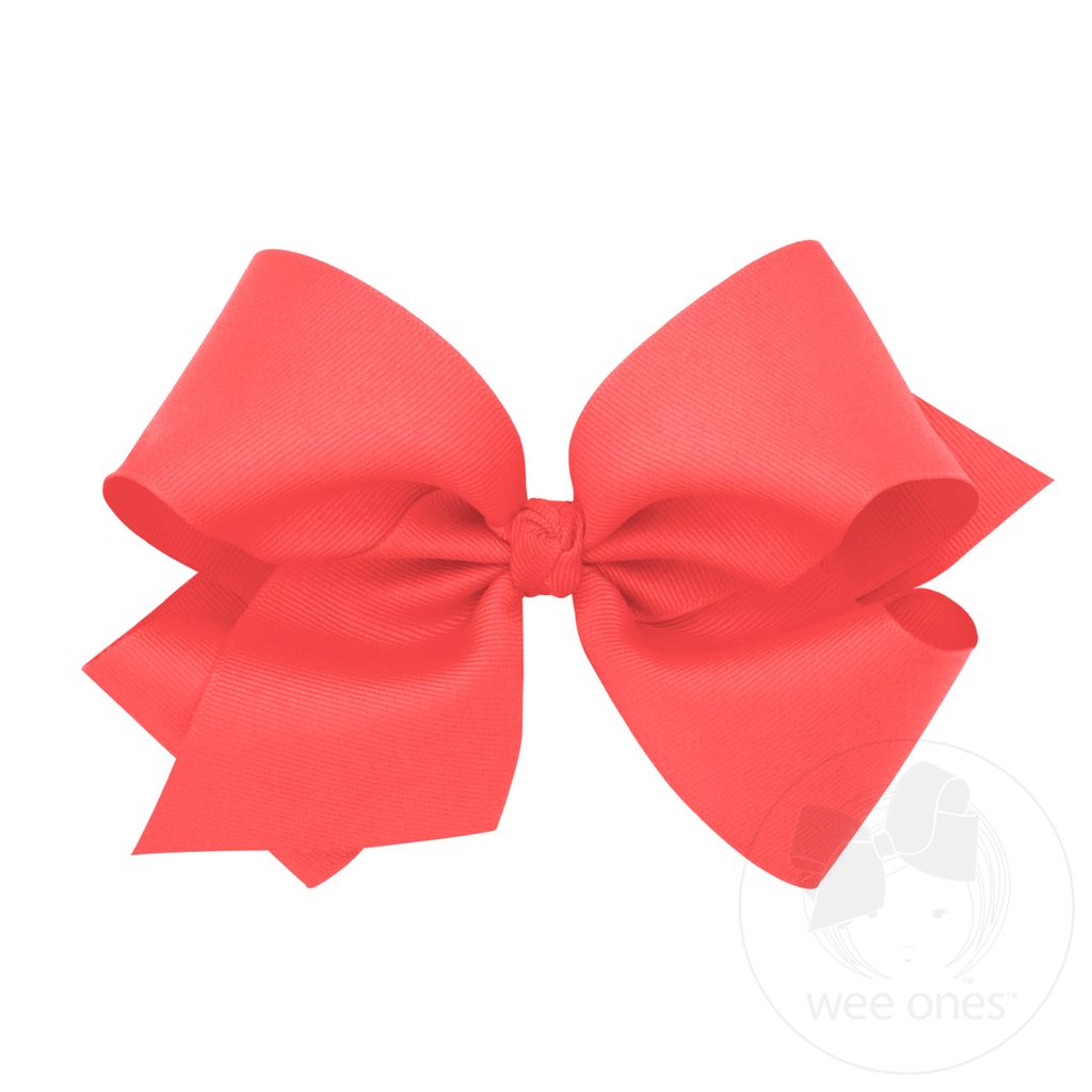 King Classic Grosgrain Hair Bow (Knot Wrap) - WATERMELON