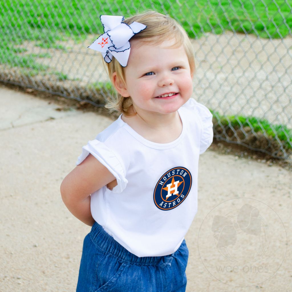 Medium Atlanta Braves Embroidered Moonstitch Hair Bow