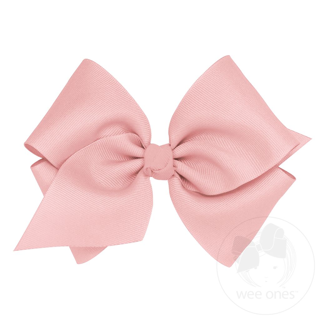 Mini King Classic Grosgrain Hair Bow (Knot Wrap) - SWEET NECTAR