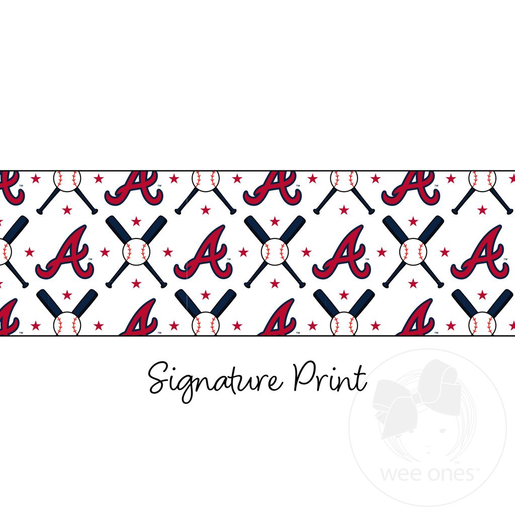 Atlanta Braves Logo Print Knot Headband