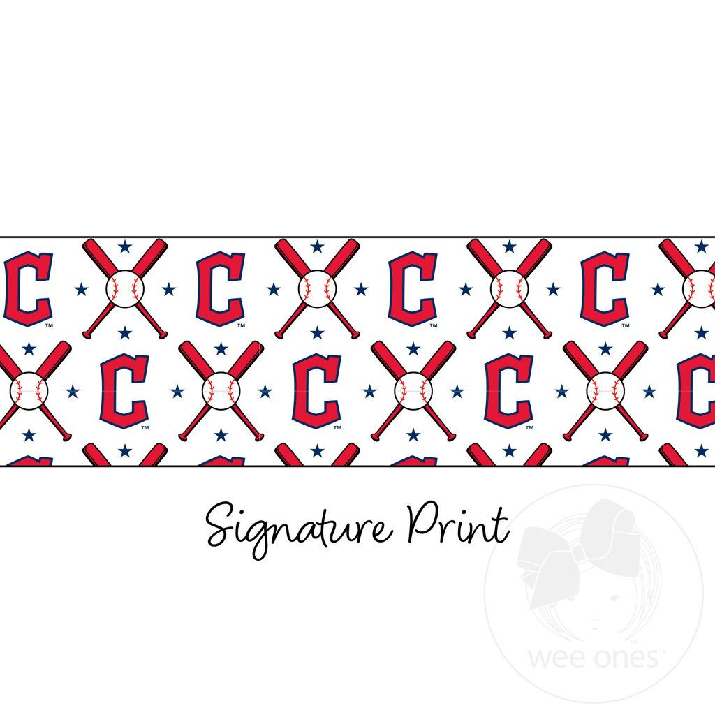 Cleveland Guardians Logo Print Knot Headband